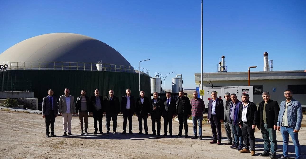 Şanlıurfa TSO heyeti Babil Biyogaz tesisinde toplu fotoğraf