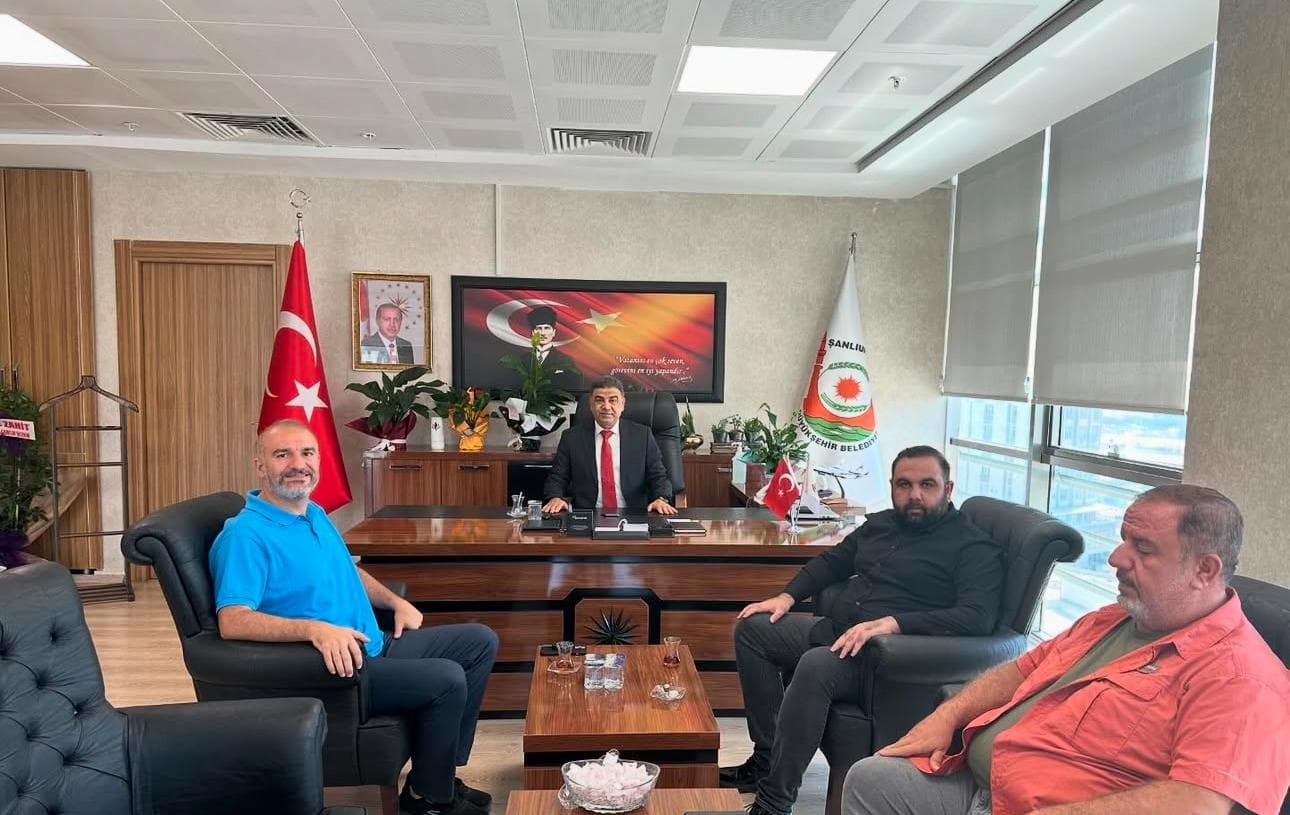 Şanlıurfa Büyükşehir Belediyesi’nde yapılan görüşmeden bir kare